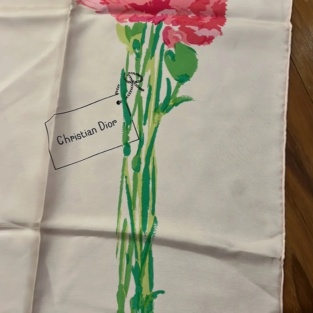 Authentic Christian Dior Silk Scarf